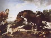 Frans Snyders Wild Boar Hunt France oil painting artist